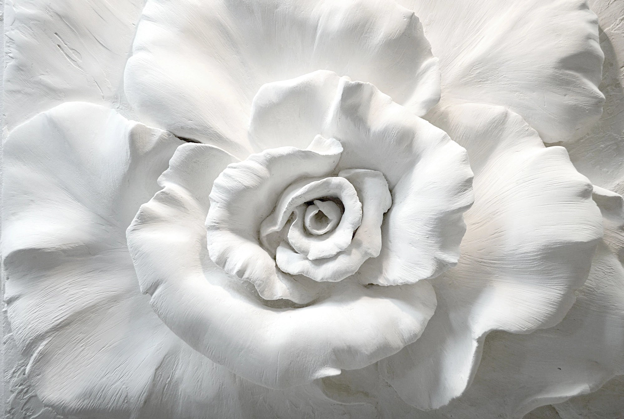 White Flower Wallpaper 3D Effect