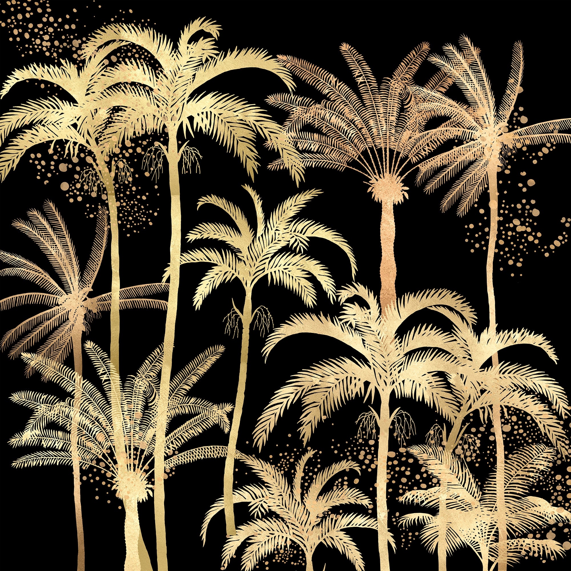 Gold Palm Tapete