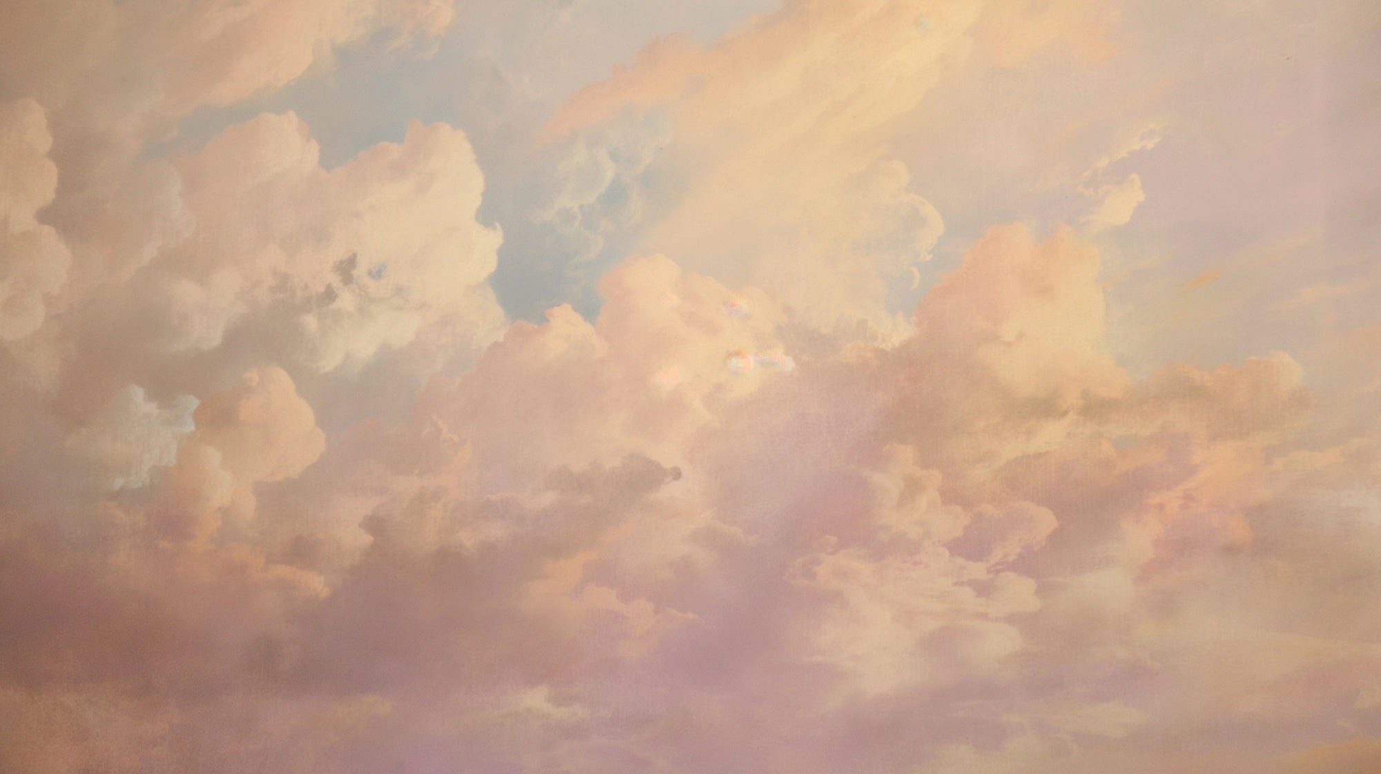 Panoramic clouds wallpaper