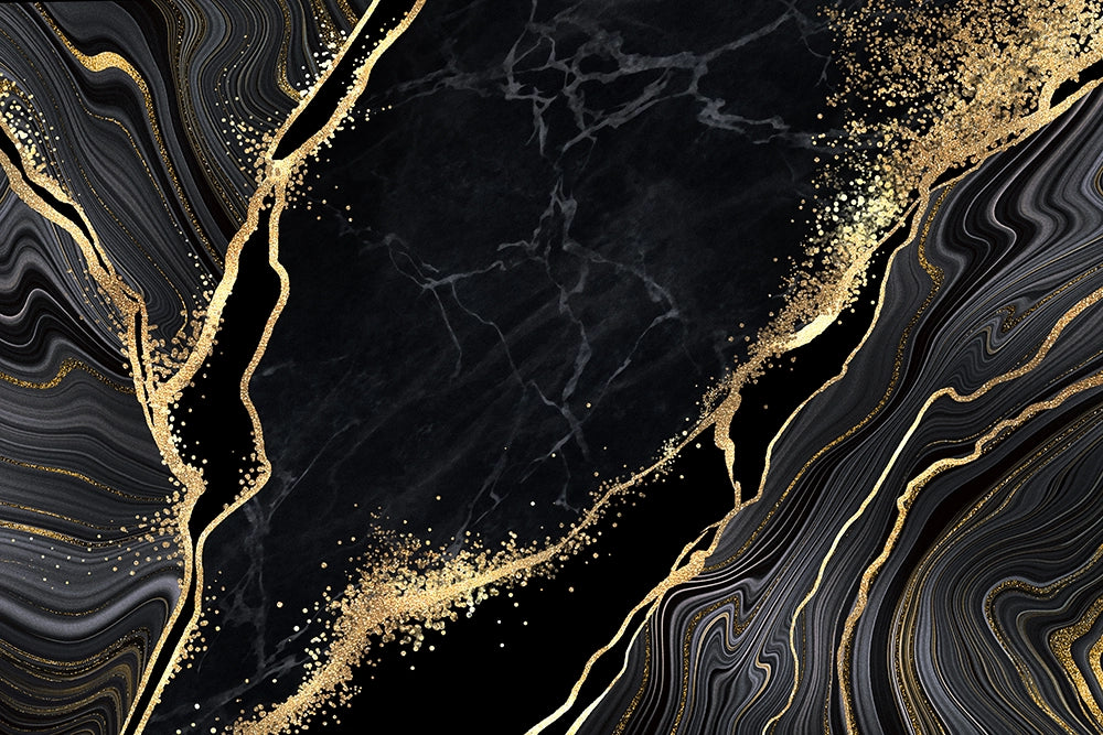 Black marble effect wallpaper 