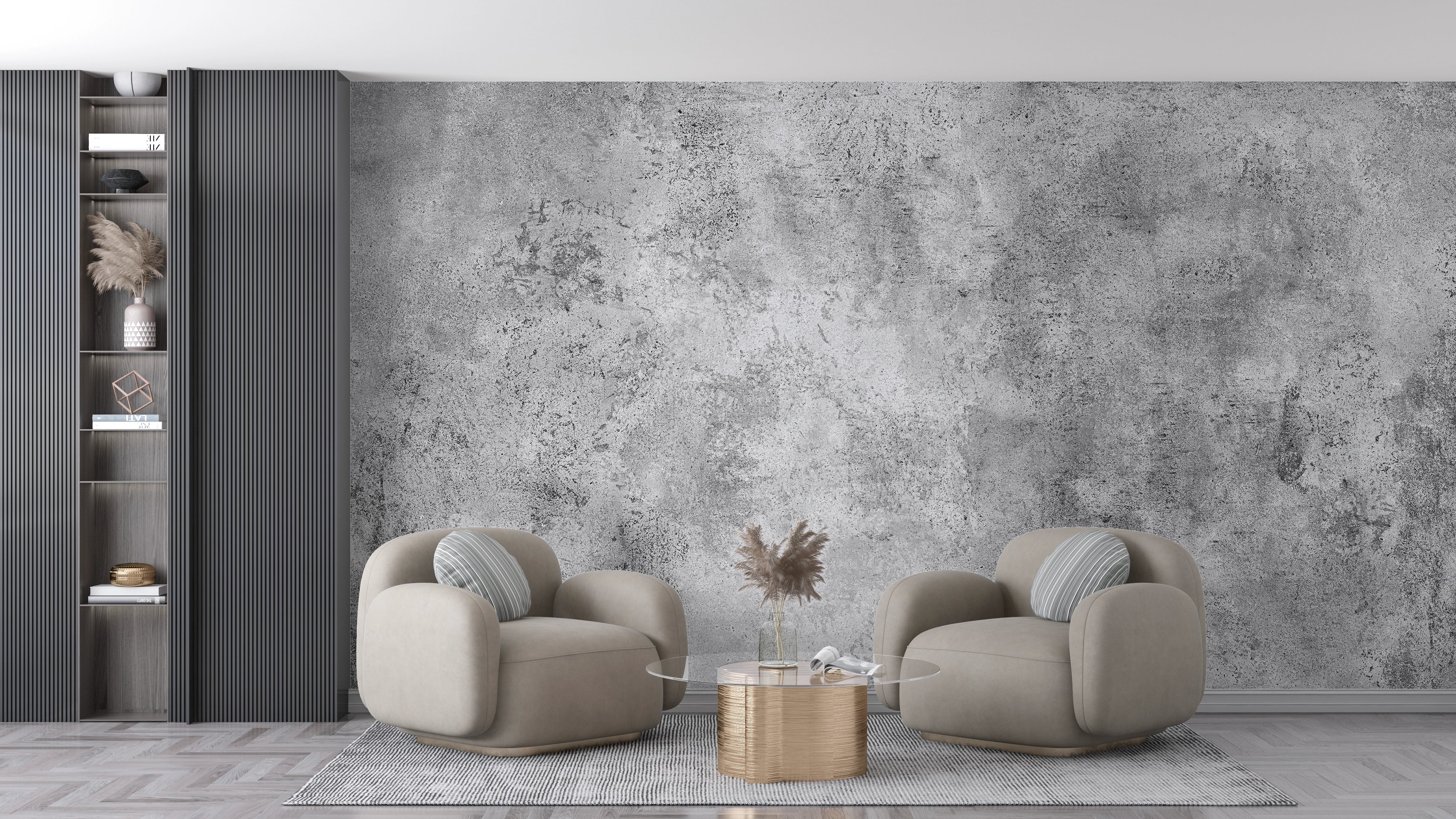 Concrete imitation wallpaper