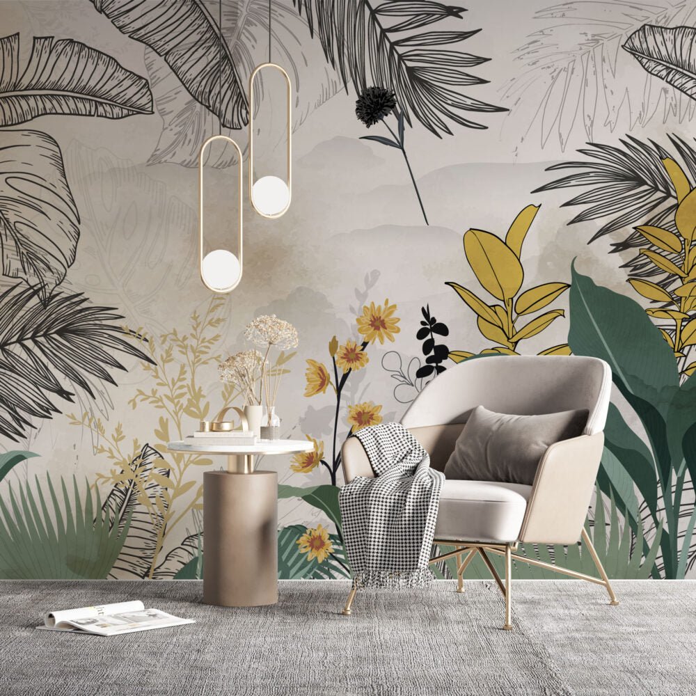 Papier peint ambiance tropicale Kam & Leon