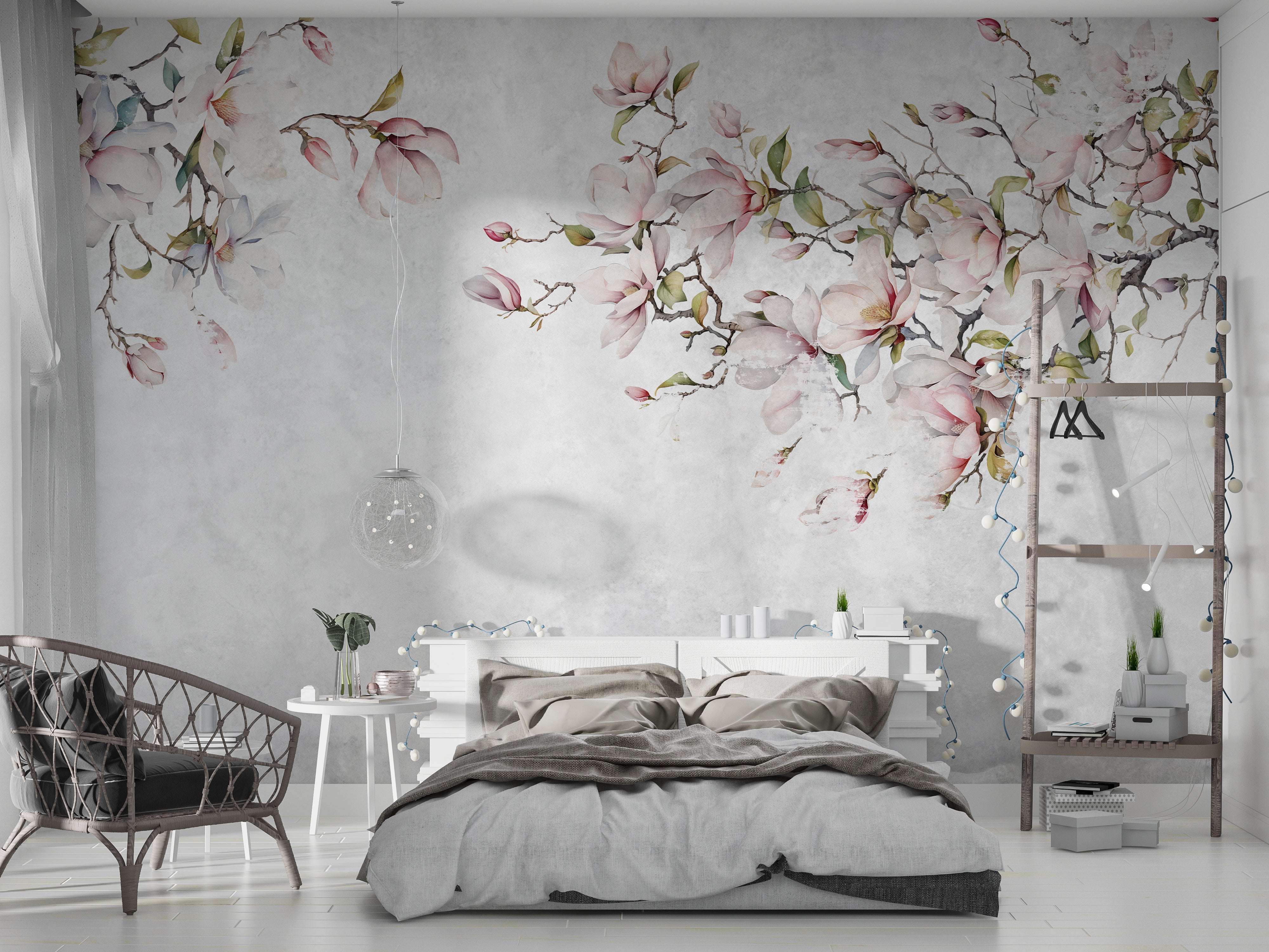 Flowering tree branch wallpaper