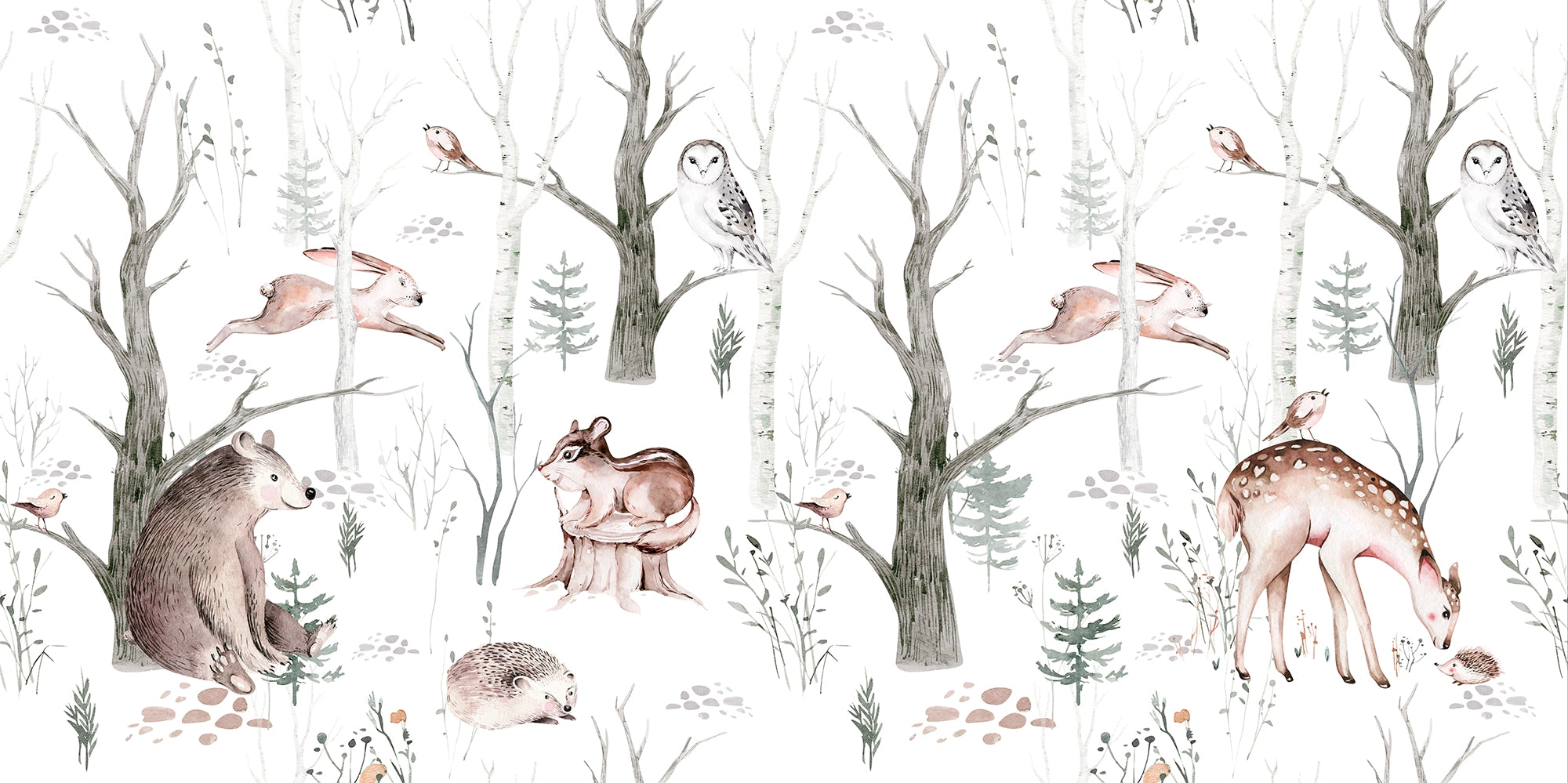 Little deer children's wallpaper