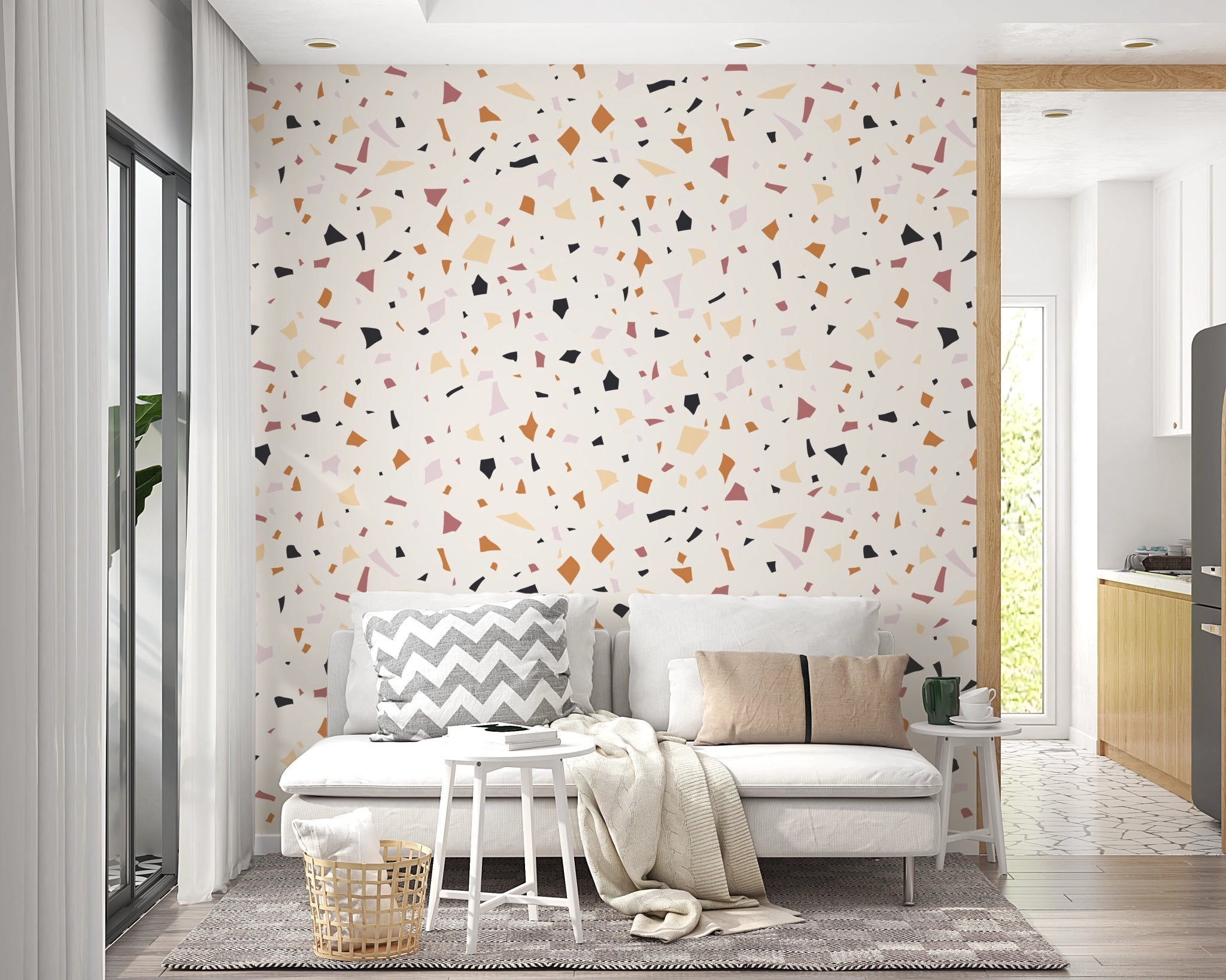 Papier Peint imitation Terrazzo - Kam & Leon