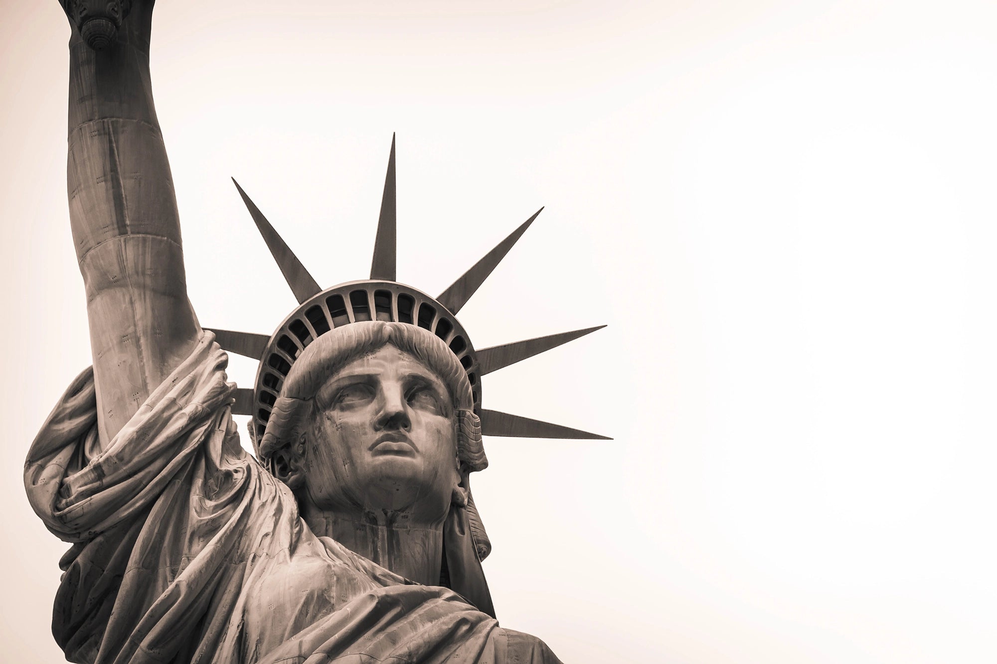 Panorama-Hintergrundbild „Status of Liberty“.