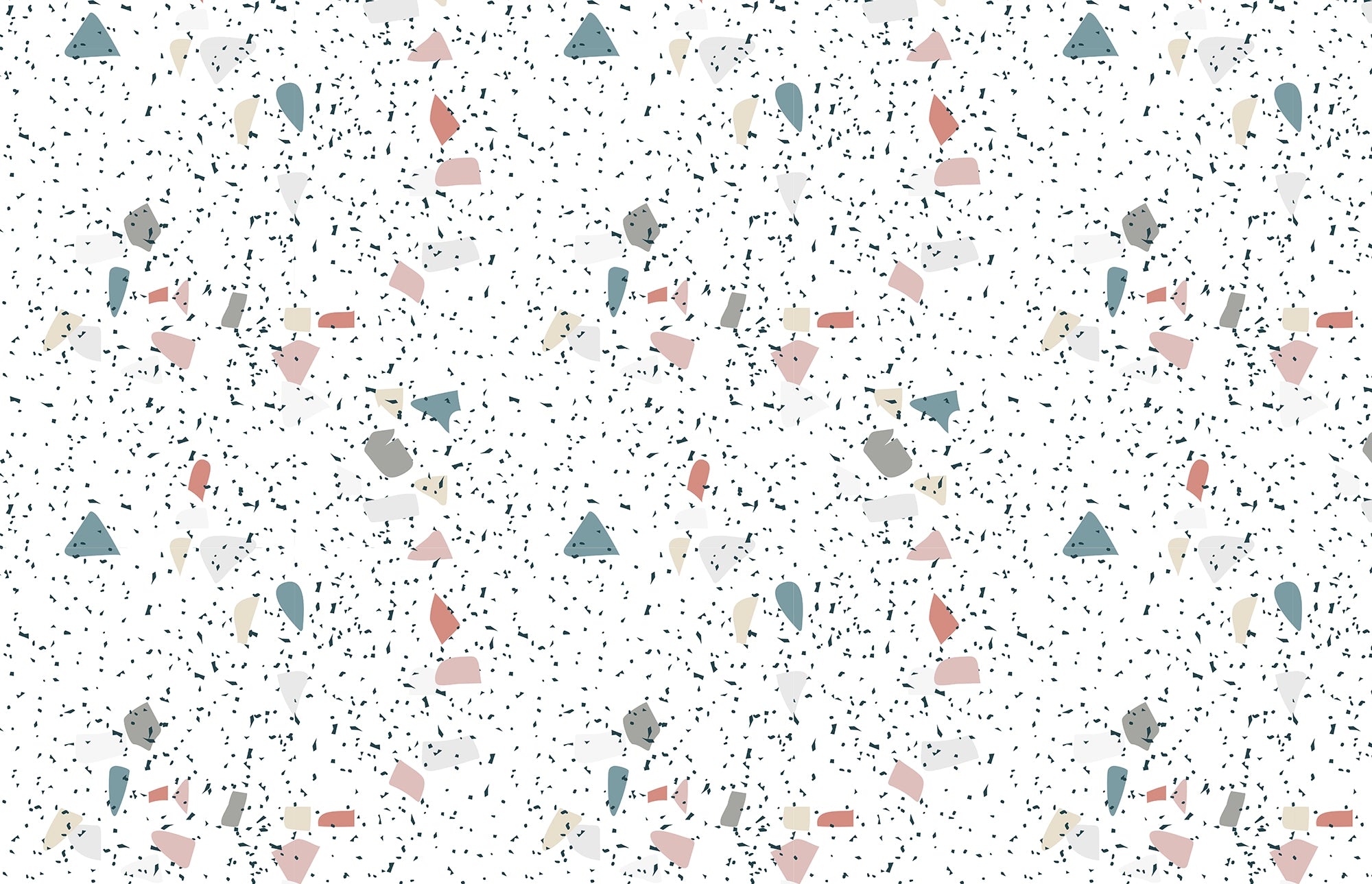 Geometrische Terrazzo-Tapete 